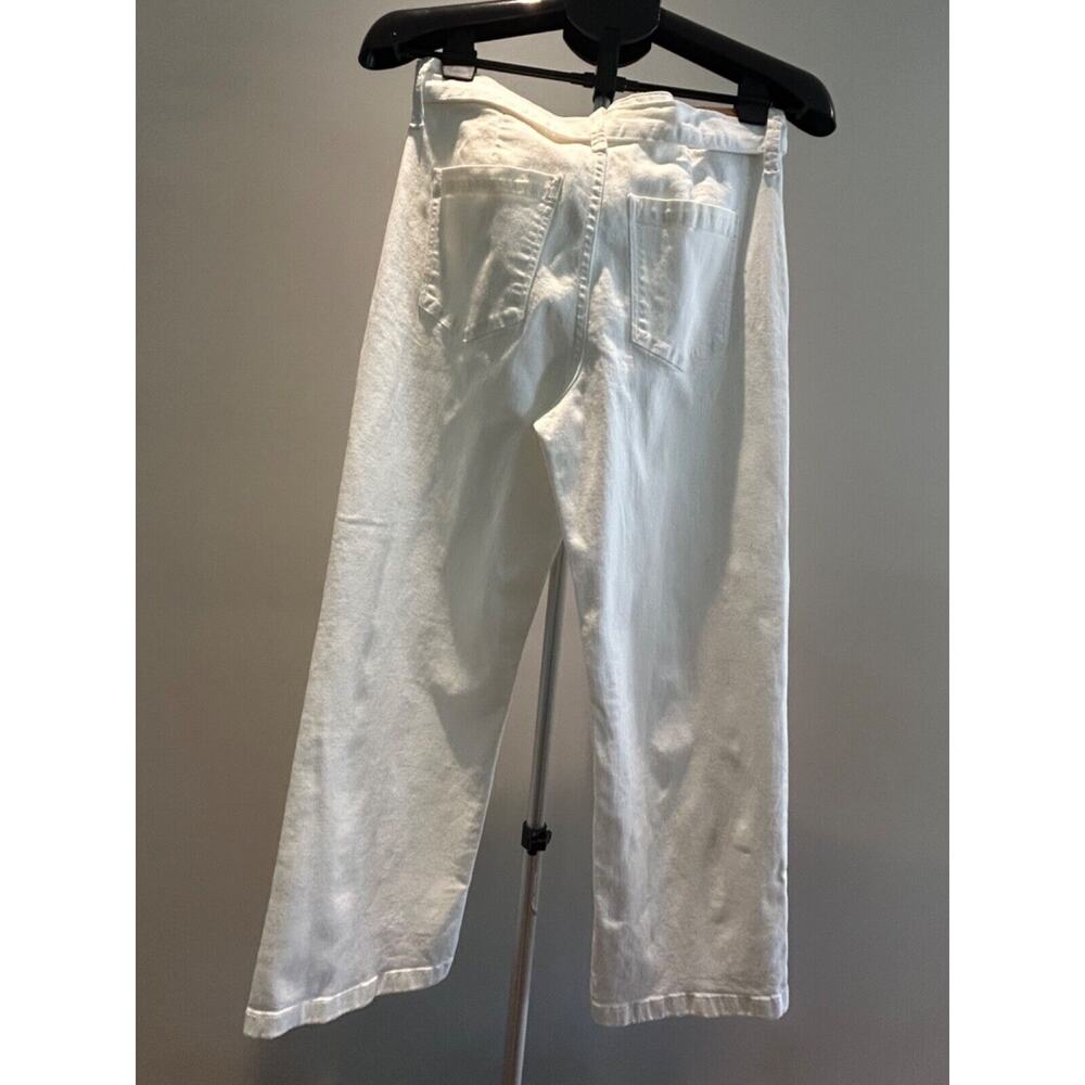 NWT BCBGMAXAZRIA Women's size 29 Jane White Cropped Pants - Picture 2 of 5